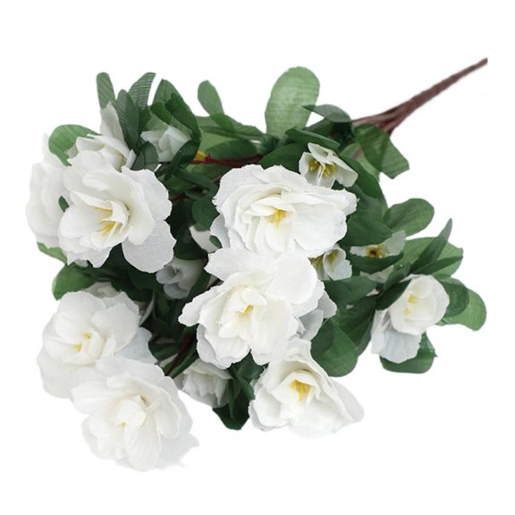 1Pack Artificial Azalea Flower Branch, Silk Faux Flowers for Home Office Wedding Decor, Lifelike Spring Mother‘s Day Easter Gift