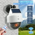 thumbnail image 1 of 1Pack Bionic Spotlight, Outdoor LED Solar Motion Sensor Security Lights, Simulation Fake Dummy Camera Solar Light for Garage Yard Driveway Pathway (Black), 1 of 8