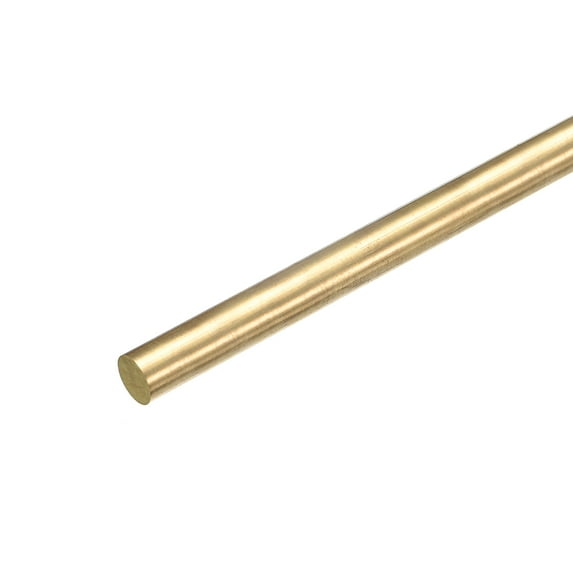 1Pack Brass Round Rods, 15/32 Inch Brass Solid Round Rod Lathe Bar Stock, 200mm Length