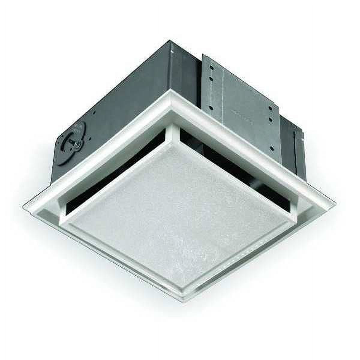 White Plastic and Metal Ceiling Mounted Exhaust Fan