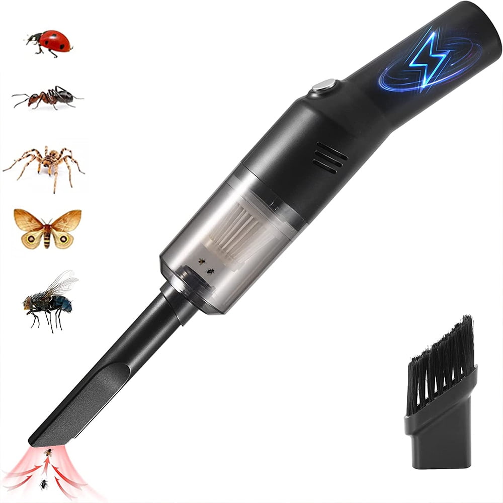 1Pack Bug Vacuum Catcher Spider Insect Traps Catcher with USB Charging Rechargeable Cleaning