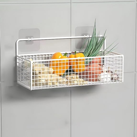 1Pack Cabinet Door Organizer, Lid Organizer Wall Mount Pantry Door Caddy Storage Bins for Food Container Lid Kitchen Kitchen Bathroom Countertops,26x15.5x12.5cm