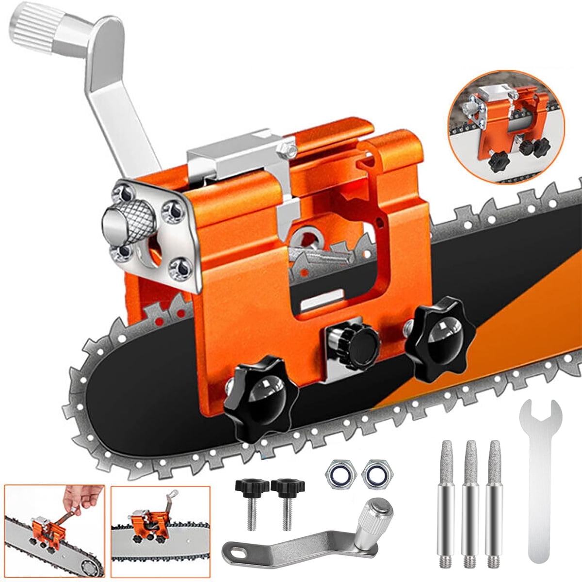 1Pack Chainsaw Sharpening Jig Kit, Deluxe Chain Saw Sharpener for All ...