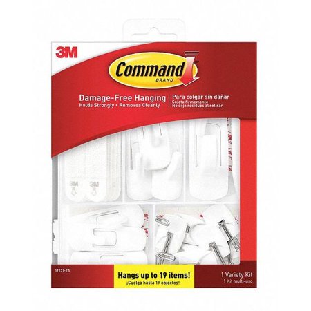 1Pack Command 17231-ES Utility Hook, Adhesive Back, PK14