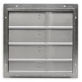 thumbnail image 1 of 20 in 23"H-W 6"L Aluminum Wall Backdraft Dampr, 20-1/2 in x 20-1/2 in, Aluminum, 1 of 6