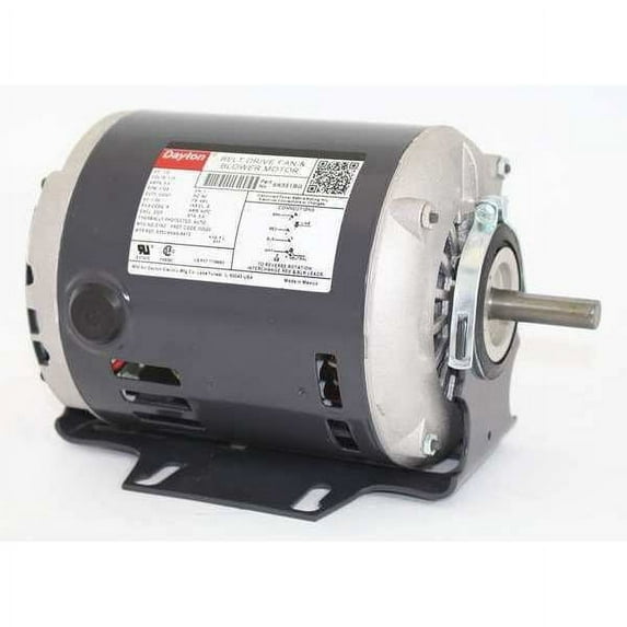 1Pack Dayton 6K551 Split-Phase Belt Drive Motor, 1/6 HP, 48 Frame, 115V AC Voltage, 1,725 Nameplate RPM