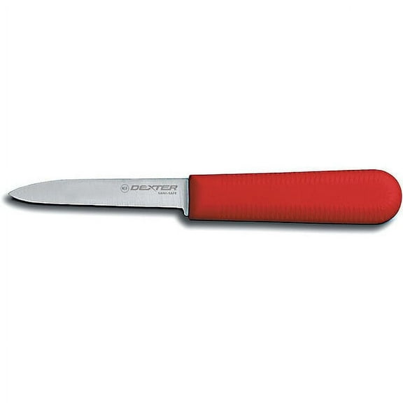 1Pack DexterRussell 15303R Paring Knife, 3-1/4" L, SS Blade, Red