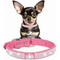 thumbnail image 1 of 1Pack Diamond Dog Collars for Small Dogs, Fancy Rhinestone Cat Collar Crystal Glitter Jeweled Girl Bling Puppy Collars for XXS Xs Small Medium Breed Female Pet Dogs Kitten, 1 of 7