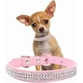 thumbnail image 1 of 1Pack Diamond Dog Collars for Small Dogs, Fancy Rhinestone Cat Collar Crystal Glitter Jeweled Girl Bling Puppy Collars for XXS Xs Small Medium Breed Female Pet Dogs Kitten, 1 of 7