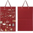 thumbnail image 1 of 1Pack Earring Organizer Hanging Earring Holder, Holds Up To 330 Pairs, Soft Felt Wall Mount Earring Display Holder Stud Earrings Organizer for Women Girls, 1 of 12