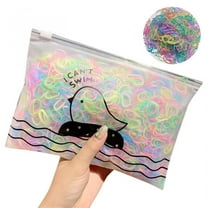 1Pack Elastic Hair Bands, 1000pcs Mini Hair Rubber Bands, No Damage Reusable, Hair Elastics Rubber Bands for Hair Styling Ponytail Holders, Multi-color