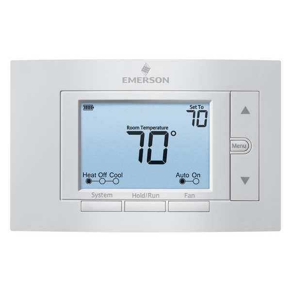 1Pack Emerson 1F85U-42NP 80 Series Thermostats , 4 H 2 C, Hardwired/Battery , 24VAC