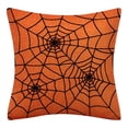 thumbnail image 1 of 1Pack Halloween Throw Pillow Covers for Halloween Decor Linen Sofa Throw Cushion Cover for Halloween Party Home Decoration, 18"x18", 1 of 7