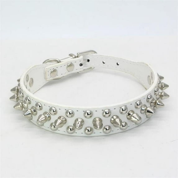 1 Pcs Spiked Dog Collar Soft Pu Leather Mushrooms Rivet Spike Studded Puppy Adjustable Cat Collars
