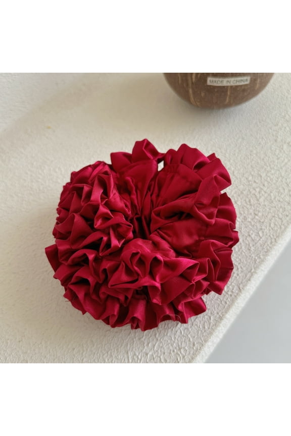 1Pack Hydrangea Extra Large Scrunchies for Women Large Scrunchie Oversized Silk Thick Elastic Hair Ties Jumbo Hair Scrunchies for Buns, Sleep & Ponytail