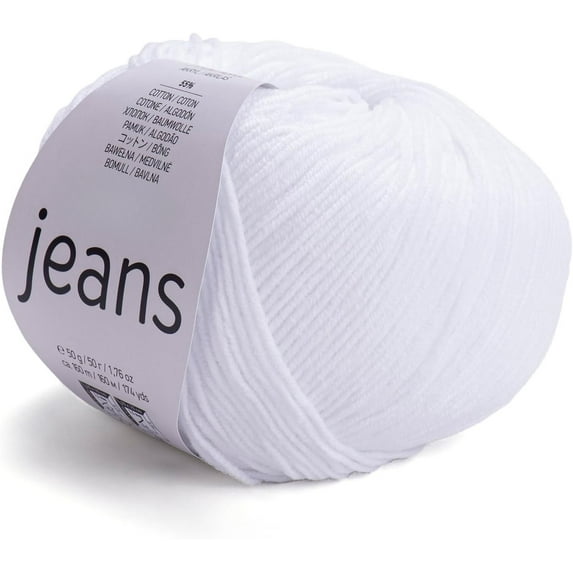 1Pack Jeans Yarn, Amigurumi Cotton Yarn, Cotton Yarn Crocheting, Knitting Yarn, amigurumi Cotton Yarn, 55% Cotton – 45% PAC (Poliacrylic)