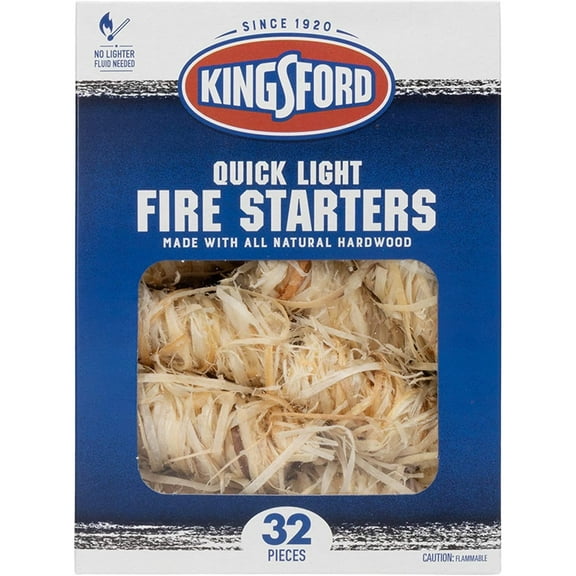 1Pack Kingsford Quick Light Odorless All Natural Wooden Fire Starter Rolls (32-Pack)