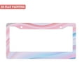 thumbnail image 1 of 1Pack License Plate Frames with Dreamy Pink Blue Gradient Pattern Design Includes Screws & Caps Full Accessories Included Size 6. 3x12. 2inch(16x31cm), 1 of 8