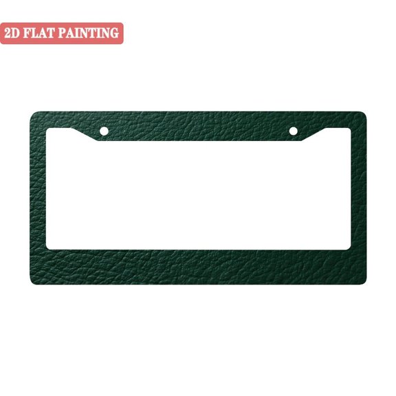 1Pack License Plate Frames with Leather Texture Pattern Includes Screws & Caps Full Accessories Included Size 6.3x12.2inch(16x31cm)
