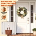 thumbnail image 1 of 1Pack Magnetic Hooks Heavy Duty, No Drill Non Marking Over The Door Wreath Hook for Front Door, Multi-Purpose Strong Hold Wreath Holder for Bathroom Kitchen Indoor Outdoor Holiday Decor, 1 of 8
