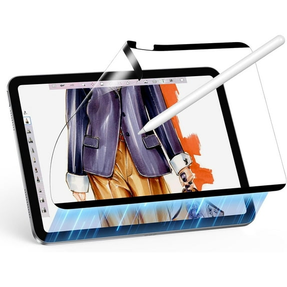 1Pack Magnetic Removable Paper-Feel Screen Protector for iPad Air 11" M3/M2 (2025/2024),Anti-Glare, Write and Draw Like on Paper,Easy Install, Compatible with Apple Pencil