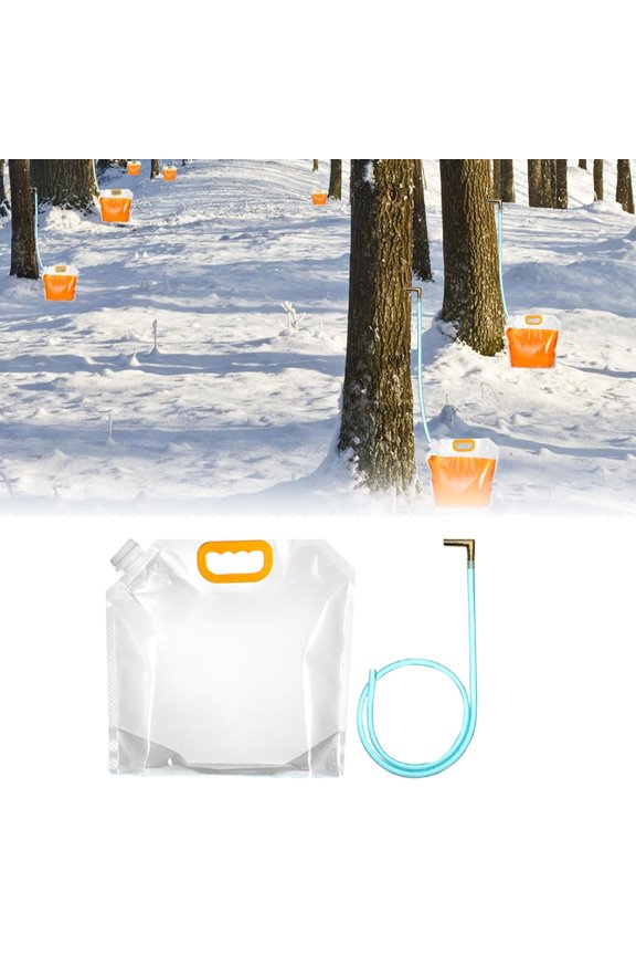 1Pack Maple Syrup Tapping Kit Include Food Grade Tree Tapping Kit Maple & Birch Sap System With Silicone Tubing Spiles & Bags Syrup Making Accessories