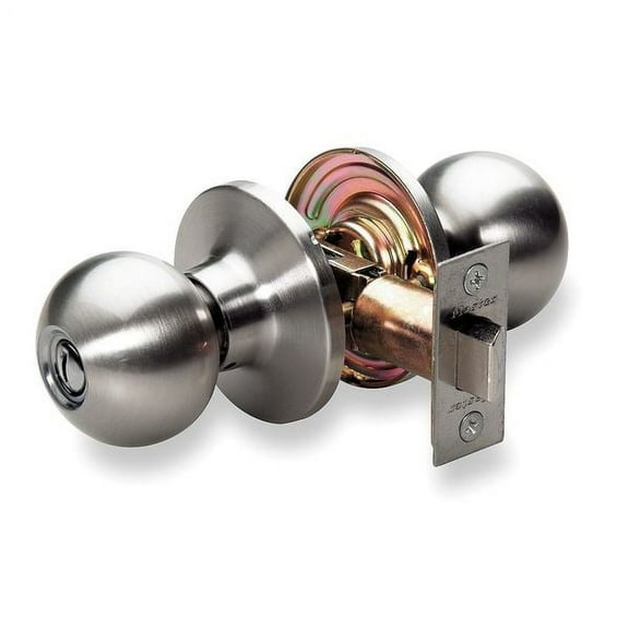 1Pack MasterLock BAO0315/T6P Knob Lockset, Mechanical, Privacy, Grd. 3