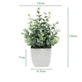 thumbnail image 1 of 1Pack Mini Artificial Plastic Potted Fake Plants for Home Decor, Indoor Small Faux Topiaries for Room, Office Desk, Bathroom Greenery Decoration, Perfect for Home Decorative Gift, 1 of 8