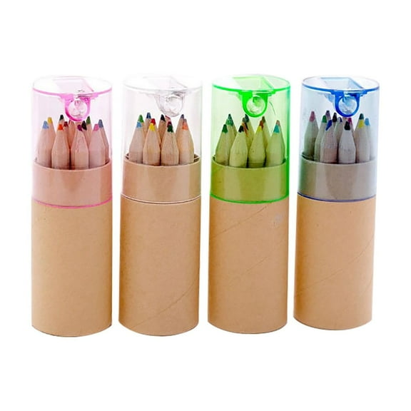 1Pack Mini Drawing Colored Pencils with Sharpener(12PCS)