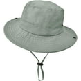 thumbnail image 1 of 1Pack Outdoor Kids Sun Hat UPF 50+ Quick Dry Foldable Bucket Hat Lightweight Adjustable Fishing Safari Hat for Girls and Boys, 1 of 6
