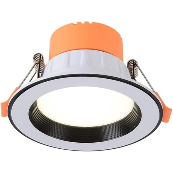1Pack Outer Diameter 10 cm Ultra-Thin Recessed Ceiling Lights 6W 3000K-6000K with Junction Box LED Warm White Business Ceiling Light Livingroom Dimmable Downlights 65V-260V Fittings