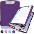 thumbnail image 1 of 1Pack Plastic Clipboard with Storage,Clip Boards 8.5x11 Heavy Duty,High Capacity Nursing Clipboard Case,Side Opening,A4 Letter Size for Office, School and Home, 1 of 7