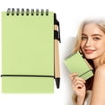 thumbnail image 1 of 1Pack Pocket Small Notebook 3" X 5" Mini Little Spiral Notebook with Pen Holder Small Notepad Pocket Notepad Nursing Notepad,for Work, Class, Office, Nurse, Travel - Soft Harmony(Light Green), 1 of 9