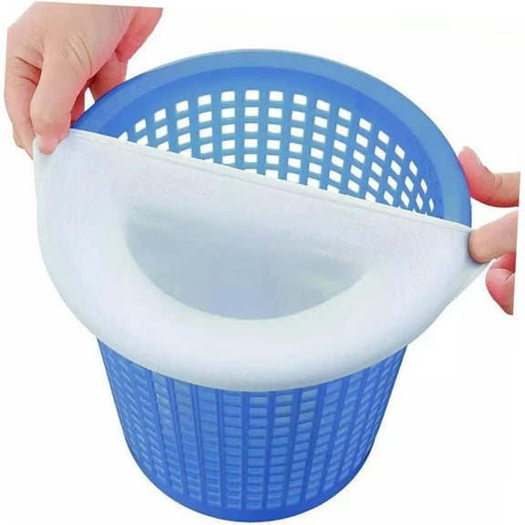 1Pack Professional Pool Skimmer Socks， White Pool Cover for Swimming Pool ，Straining and Cleaning Essential Pool Supply for Debris Removal