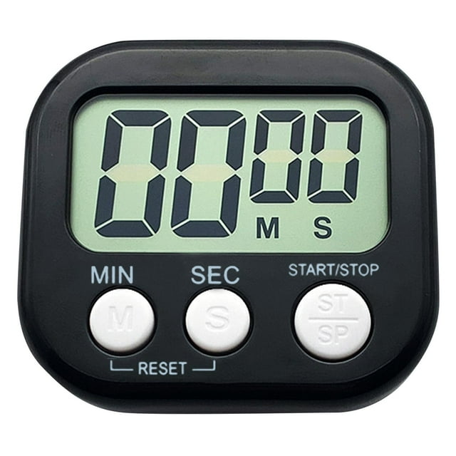 1Pack Small Digital Kitchen Timer Back And ON/Off Minute Second Count ...