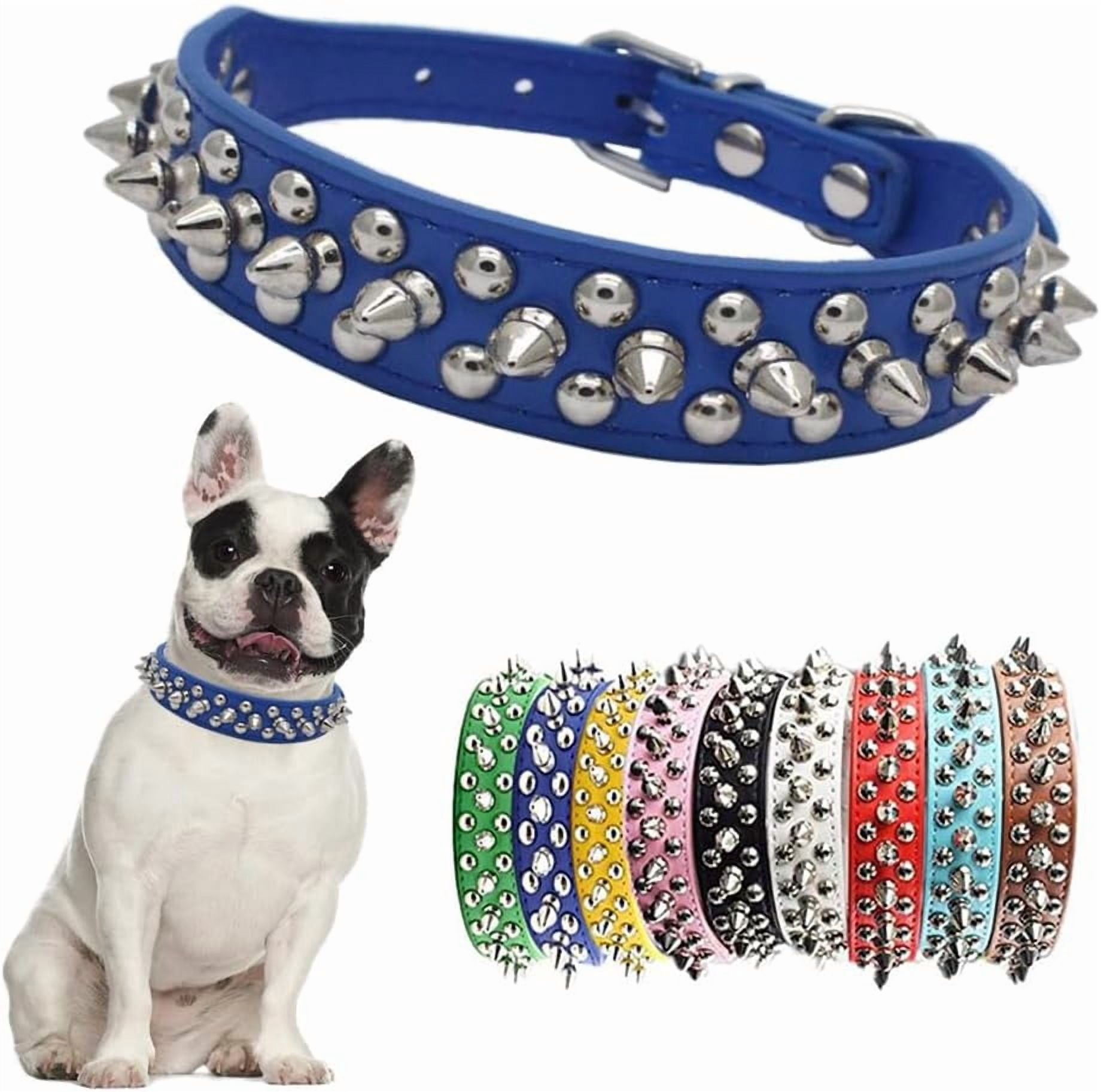 Picture Idea: 1Pack Spiked Dog Collar Mushroom Rivet Spike Puppy Collars Girls