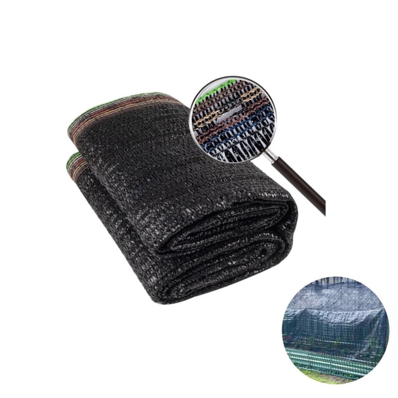 1Pack Sunblock Mesh UV Resistant Net, 6.5x9.8FT Flower Plant Greenhouse Cover for Home,HXRH 55% Reusable Black Shade Cloth for Chicken Coop,Garden