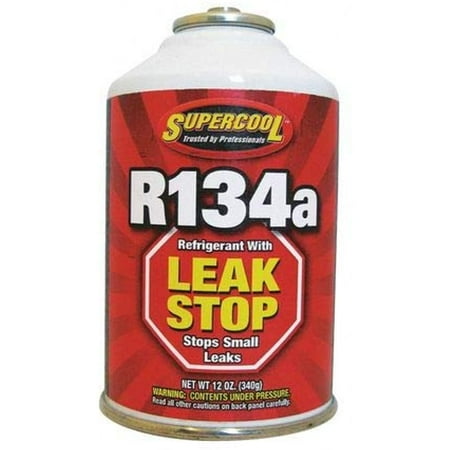 Refrigerant, 134A Plus Stop Leak, 12 oz.