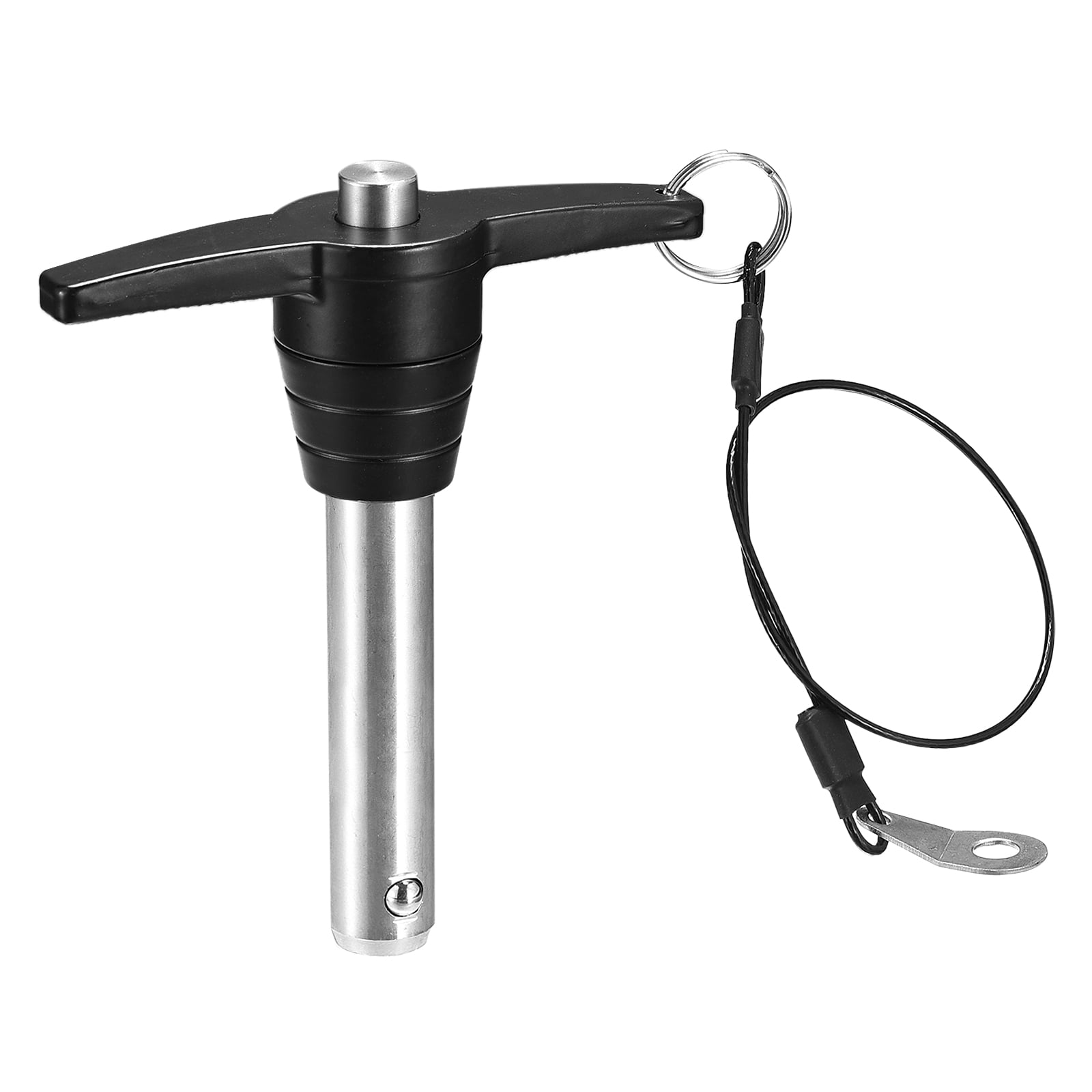 1Pack T Handle Locking Pins, Push-Button Quick Release Pin with Lanyard (16mm-60mm)