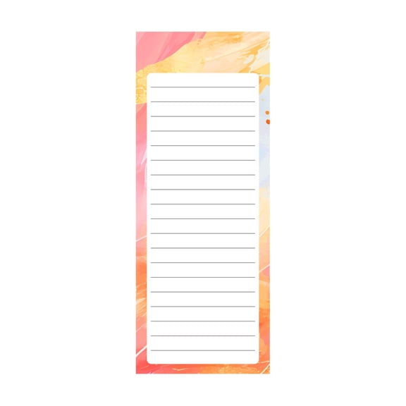 1Pack Tearable Rubber Head Notepads, Notepads for Grocery List, Shopping List, To-Do List, Reminders, Memo Notepad(Red)