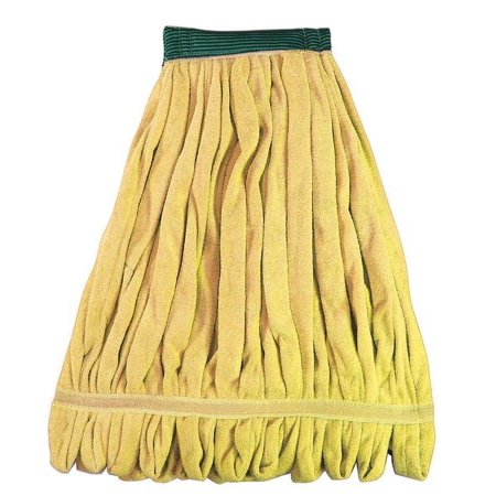 1Pack ToughGuy 6PVZ1 Microfiber Wet Mop, Looped, Yellow