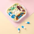thumbnail image 1 of 1Pack Travel Pill Organizer - 5 Compartments Pill Case, Compact and Portable Pill Box, Perfect for On-The-Go Storage, Pill Holder for Purse Yellow, 1 of 6