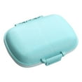 thumbnail image 1 of 1Pack Travel Pill Organizer Box, Portable Pill Case, Pill Box Dispenser, with 8 Compartments for Different Medicines, Blue, 1 of 3