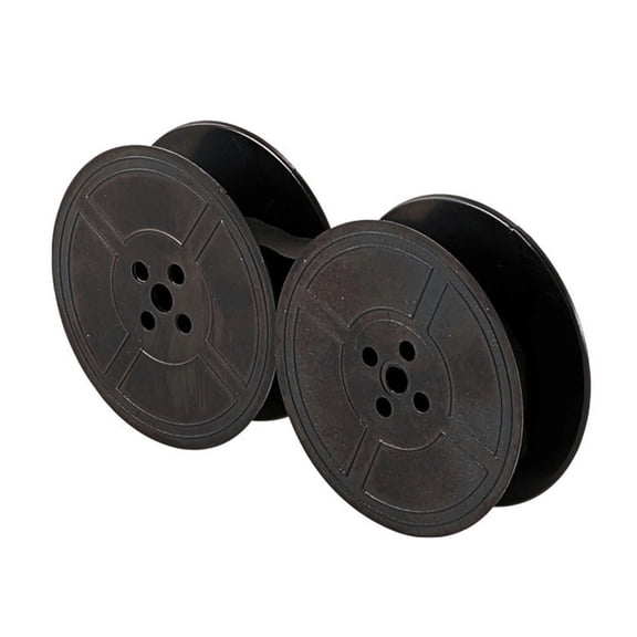 1Pack Typewriter Ribbon Twin Spool Typewriter Ribbon Ink Twin Spool Pack Ink Replacement Part for Most Typewriter(Black)