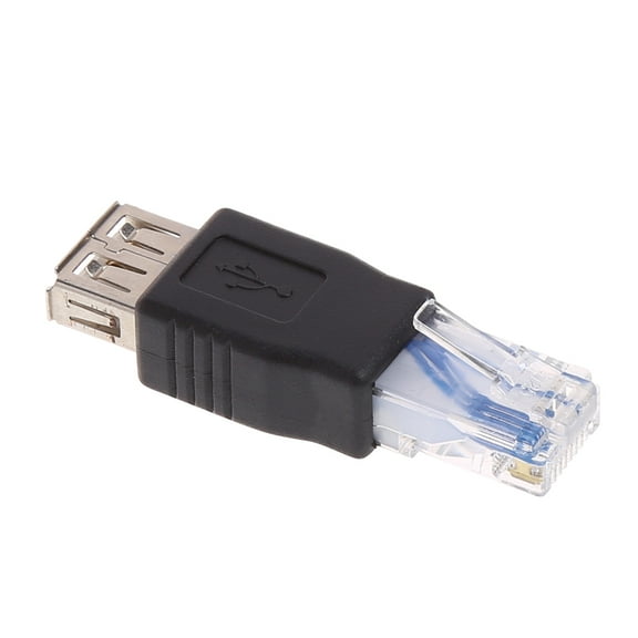 1Pack USB 2.0 Female to LAN RJ45 Male Crystal Ethernet 10M/100Mb Network Adapter