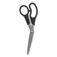 thumbnail image 1 of 1Pack Westcott Value Line Stainless Steel Shears, 8" Long, 3.5" Cut Length, Black Offset Handles, 3/Pack (13402), 1 of 1