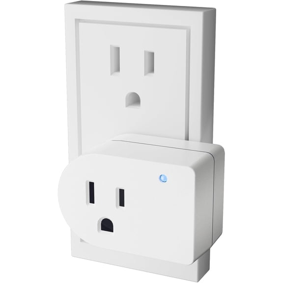1Pack White 3 Prong Single Outlet Surge Protector Adapter