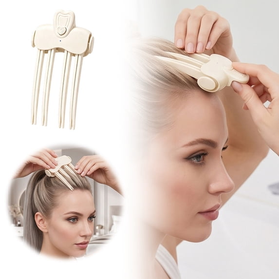 1Pack Wireless Rechargeable Root Lifting Hair Clip, Portable Heated Hair Volumizer, 2 Heat Settings High Cranial Top Styling Tool for Fine & Thick Hair