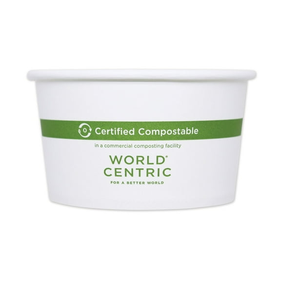 World Centric's 12 oz Bowls - Paper - FSC Mix - SCS-COC-002849 - Compostable - Case of 500