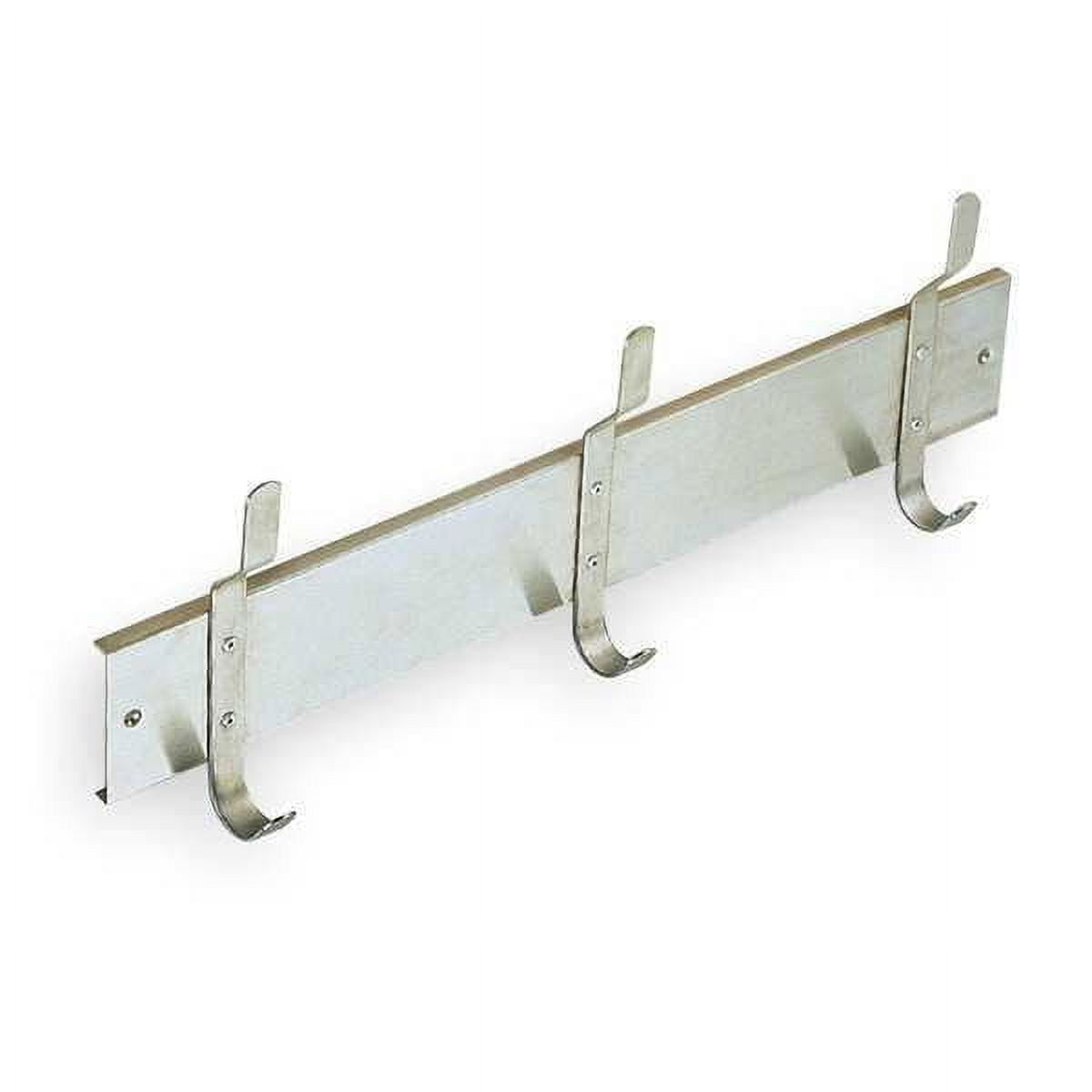 1Pack ZoroSelect 1ECL3 Utility Hook Strip, 3 Hook, 2-1/2In, Satin